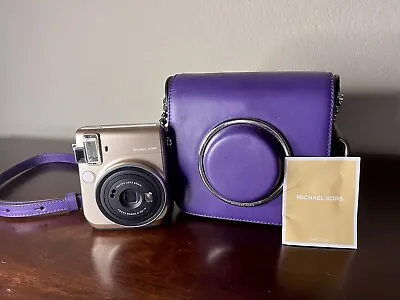 Michael Kors Scout Collection Camera Bag With Michael Kors Gold Fujimax Camera • $249