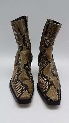 Women's ZARA BASIC Snakeskin Style Boots 6 • $14.99