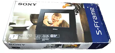 Sony Digital Picture Frame Black NIB DPF-D710 7 Inch Screen S-Frame • $34.88