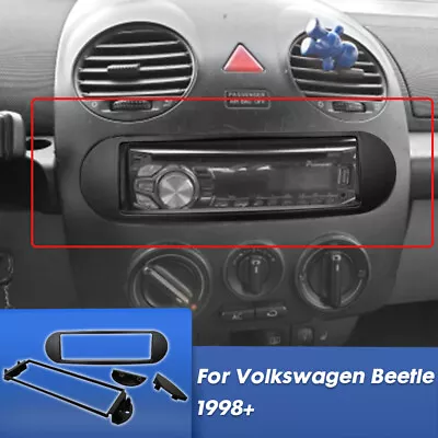 For 1998-2010 Volkswagen Beetle Car Radio Stereo Single DIN Dash Panel Frame • $16.71