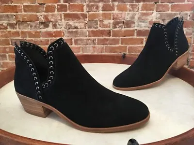 Vince Camuto Black Suede Prafinta Ankle Booties Boot 10 Sale • $37.95