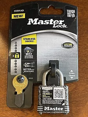 Master Lock ~ 3SSKAD ~ Pad Lock ~ Security Level 6 ~ 3/4” • $12.28