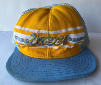 Vintage 80’s UCLA BRUINS Snapback Trucker Hat AJD Size Large • $17