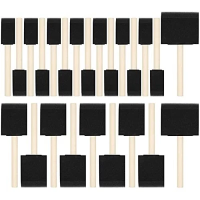 $10.70 • Buy 24 Pcs Foam Brush Set, Foam Paint Brushes, Wood Handle Sponge Brushes For Pai...