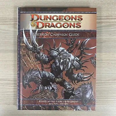 Eberron Campaign Setting Dungeons & Dragons Hardback Book Rpg Wotc (2009) • $60.56