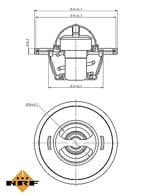 NRF 725016 Thermostat Coolant For FORDFORD USAMAZDAROVER • $9.14