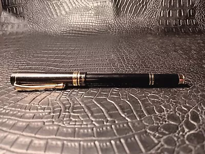 NEW Black & Gold Trim Large Metal Montefiore German Fountain Pen • $35