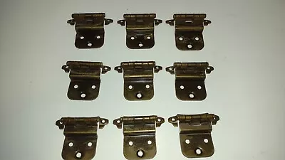 $5.40 • Buy 3 Vintage  Brass  Flush Cabinet Hinges