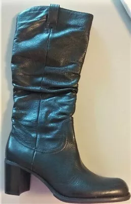 Liz Claiborne Flex Comfort Musket Brown Leather Knee High Boots • $74.95