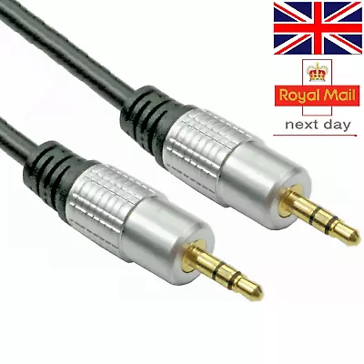 OFC 3.5mm Jack Plug Aux Audio Cable For Headphone/MP3/PC Car Speaker UK • £5.99