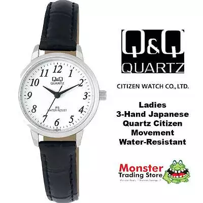 Aussie Seller Ladies Leather Band Watch Citizen Made C155j314  12 Month Warranty • $39.20