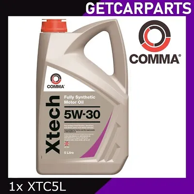 Comma XTECH 5W30 Fully Synthetic Motor Oil ACEA A5/B5 5L - XTC5L • £31.49