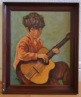  Marcel Dyf Guitar Gypsy   Vintage Framed Print  • $95.90