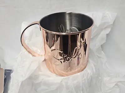 Stoli Stolichnaya Vodka Moscow Mule Copper Stainless Mug Cup Large 7  • $13.99