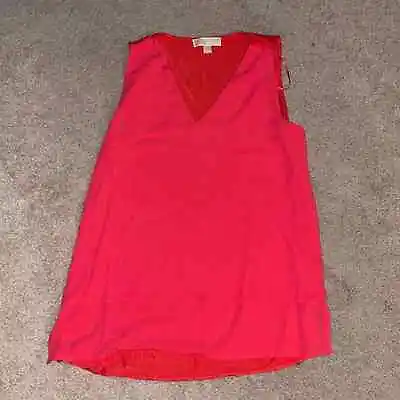 EGC Flowy Michael Kors Coral Top With Stretchy Back & Layered Detailing On Front • $11.02