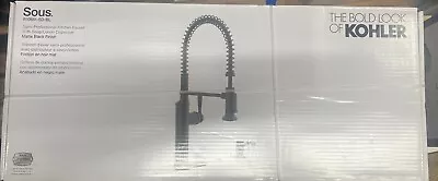 NEW KOHLER Sous Pro-Style Single Handle Pull Down Sprayer Faucet R10651-SD-BL • $185