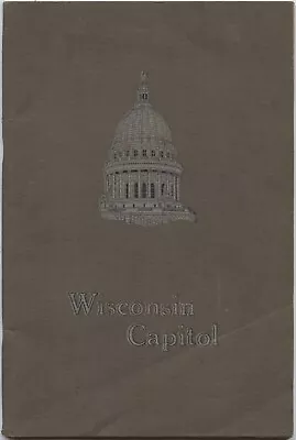 Vintage Madison Wisconsin State Capitol Guide History Book 1919 • $10