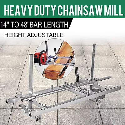$79 • Buy Chainsaw Mill 14  - 48  Guide Bar Chain Saw Log Planking Lumber Cutting