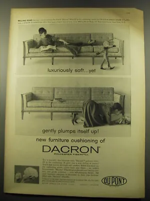 1959 Du Pont Dacron Furniture By Milling Road Advertisement- Luxuriously Soft • $19.99