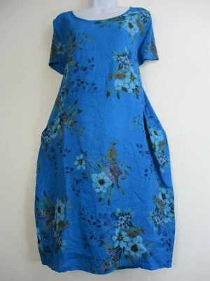£30 • Buy Lagen Look Linen Summer Dress Short Sleeve 10 Colours  One Size:plus 14-18