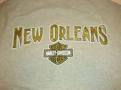 Harley-Davidson Motor Cycles New Orleans Grey T-shirt Size S Voodoo • $14.98