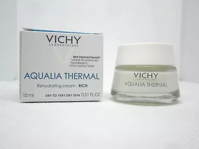 Vichy Laboratoires Aqualia Thermal Rehydrating Cream Rich Travel Mini 0.51 Oz. • $14.99