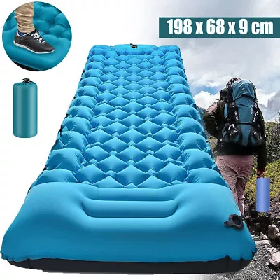 Self Inflating Mattress Pad 10cm Camping Sleeping Mat Single Air Bed Camp Hiking • $10.99