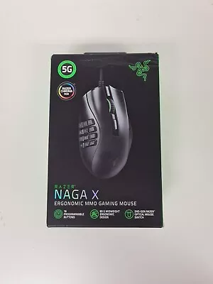Razer Naga X (RZ01-03590100-R3M1) Wired MMO Gaming Mouse - *A-GRADE* (FREE SHIP) • $79