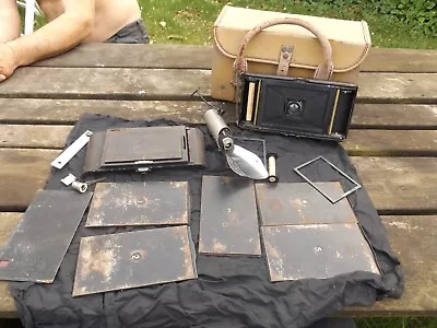 Old Vintage Camera WD Army In Case Very Rare Find • £95