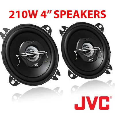£17.99 • Buy JVC 210W 10cm 4  2-Way Car Stereo Audio Speakers Door Shelf New Pair BN CS-J420X