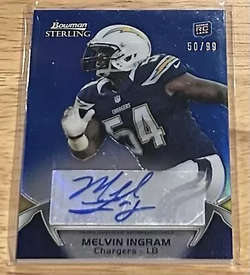 2014 Bowman Sterling San Diego Chargers Melvin Ingram Rookie Auto Refractor /99 • $8