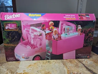 Vintage Mattel 1996 Barbie Motorhome - Missing Some Accessories • $60