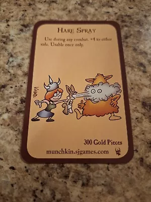 Munchkin Hare Spray Promo Card Steve Jackson Games • $10