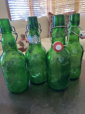 $5.99 • Buy 4 Grolsch Beer Green Bottles Empty Swing Top