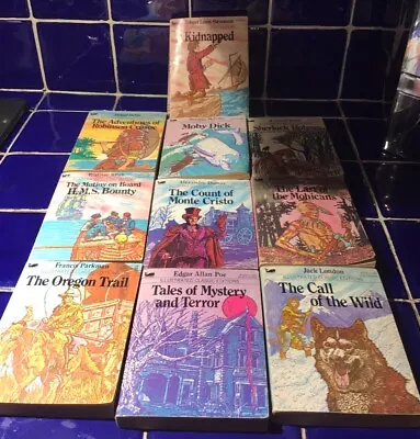 Lot Of 10 Illustrated Classic Editions - Moby Books- Paperback- Vintage • $28.99