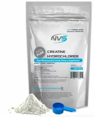 100% Pure Creatine Hydrochloride (hcl) Us Pharmaceutical Grade Nvs • $29.95