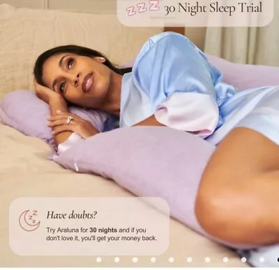 CO-COZY (ARALUNA) PREGNANCY MATERNITY PILLOW SURGERY PILLOW U-Shaped Purple • $89