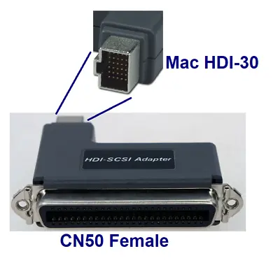 PTC Mac HDI-30 To Centronics 50 (Female) SCSI Adapter For Apple Powerbook • $14.99