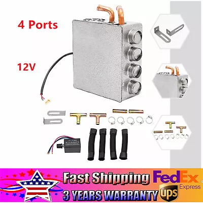 12V Universal Auto Cab Under Dash Compact Heater Copper Tube &Speed Switch Fast • $58.90