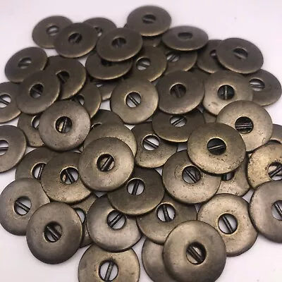 Vintage Copper-Tone 2-Hole Metal & Wire Buttons Steampunk 18mm Lot Of 6 60 B29-3 • $3.99