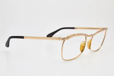 Vintage Eyewear Man MARWITZ Optima Gold Plated Frame Glasses France • $102.22