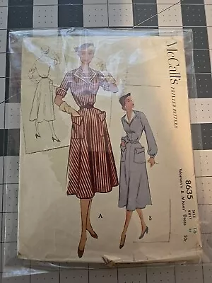 Vintage 1960s Dress Sewing Pattern - 8635 - Bust 34 SIZE 16- CUT • $0.99