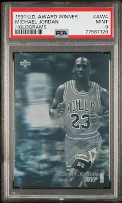 1991 Upper Deck Award Winner Michael Jordan Holograms PSA 9 Mint #AW4 • $39.99