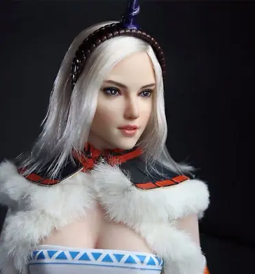1/6 Scale Model Cosplay Sexy Monster Hunter Huntress Head Sculpt Head Carved • $28.99