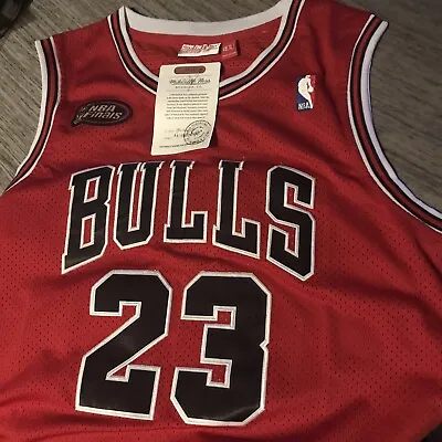 Michael Jordan #23 Chicago Bulls NBA Finals Hardwood Classics Jersey(2XL) • $49.99