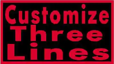 Custom Embroidery 6  X 4  Name Tag 3 LINES Patch With VELCRO® Brand Fastener  • $10.91