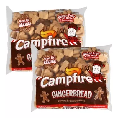 Campfire Marshmallows GINGERBREAD Flavored Limited Edition 8oz Each (2 Bags) • $12.99