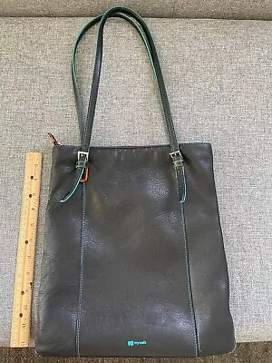 Mywalit Black Leather Shoulder Purse • $30