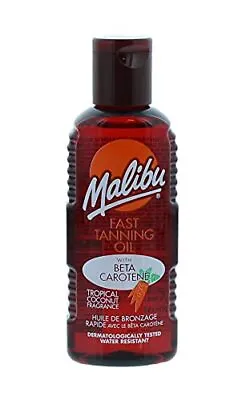 Malibu Sun Bronzing Fast Tanning Oil With Beta Carotene Water Resistant 100ml • £6.12