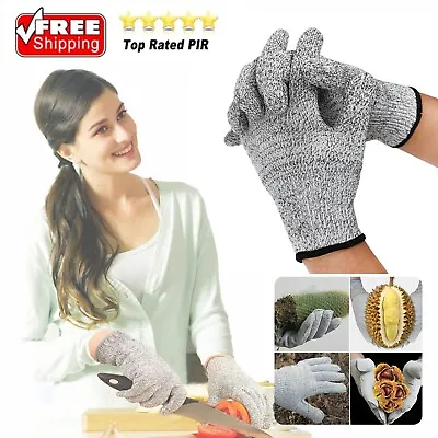 1 Pair Metal Mesh Butcher Anti-cut Glove Stab Resistant Safety Gloves Kitchen US • $6.83
